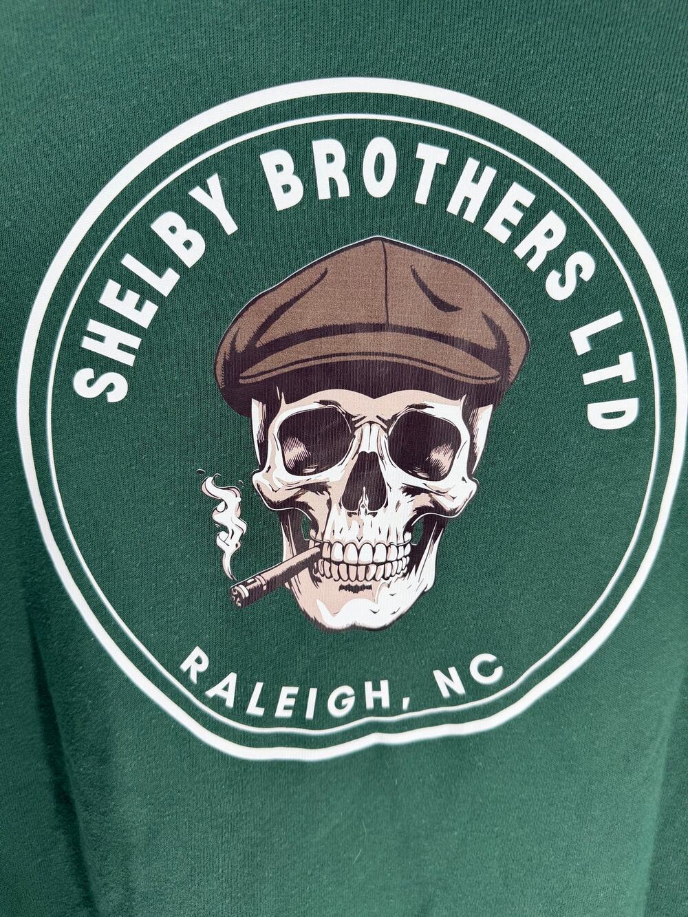 Bella+Canvas Fleece Full-Zip Hoodie‎ Shelby Brothers Ltd Raleigh NC Green Size L